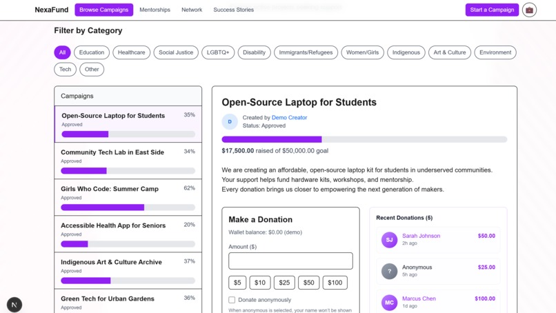 Nexafund – screenshot 3