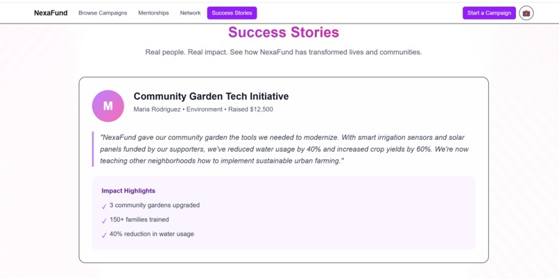 Nexafund – screenshot 4