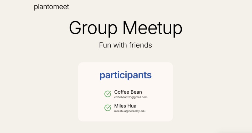 Plan-To-Meet – screenshot 1