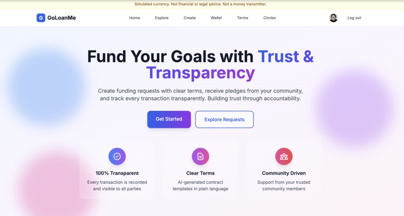 GoLoanMe – screenshot 1