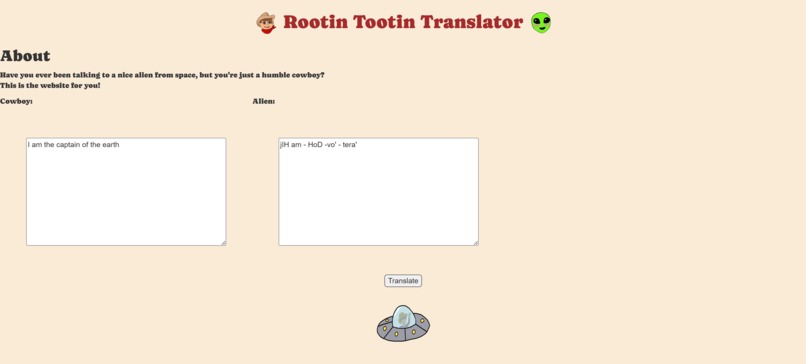 Rootin Tootin Translator – screenshot 1