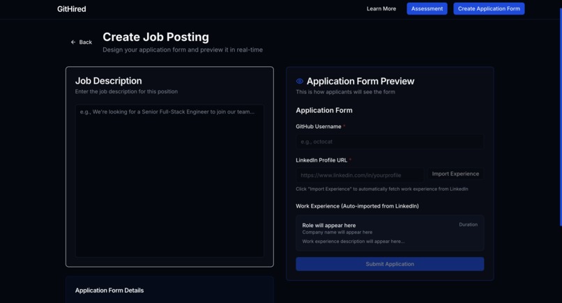 Githired – screenshot 2