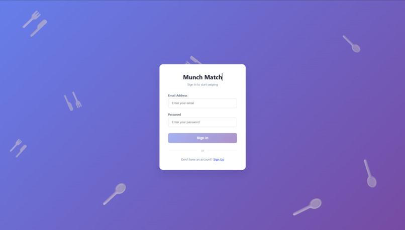 Munch Match - Stateful-AI-Based Tinder for Restaurants – screenshot 1