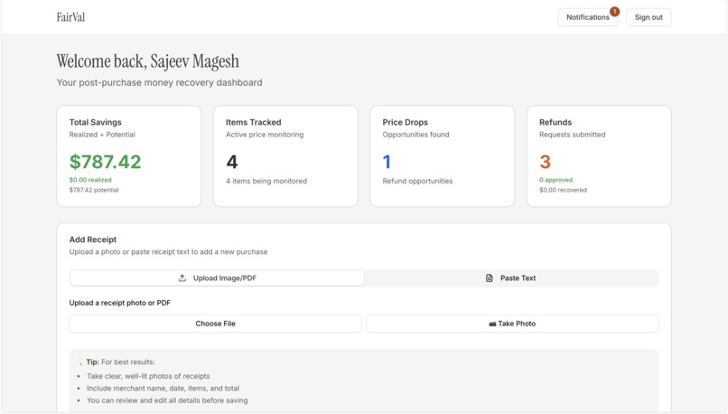 FairVal – screenshot 2
