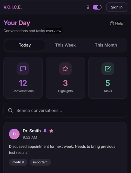 VoiceAI – screenshot 2