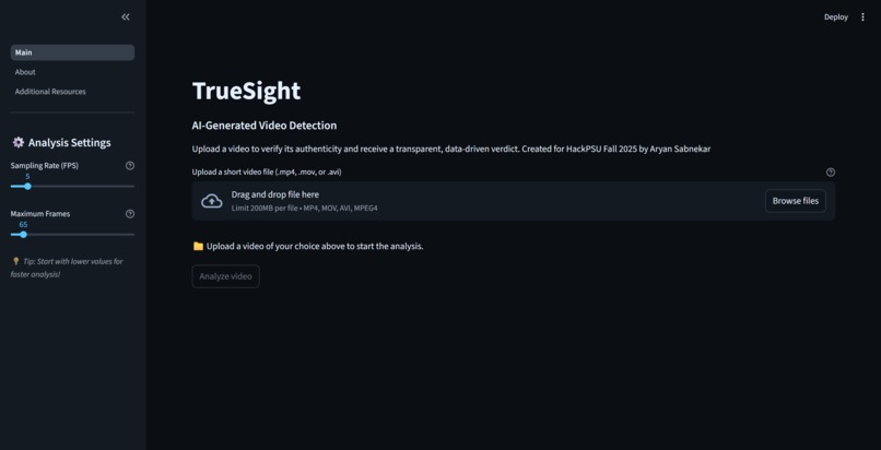 TrueSight – screenshot 1