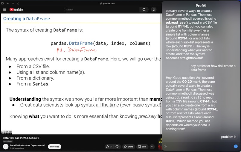 ProfAI – screenshot 2