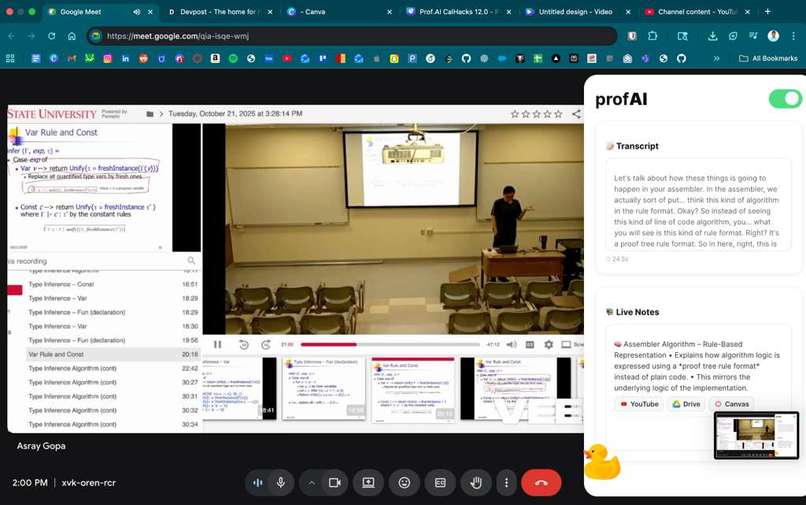 ProfAI – screenshot 1