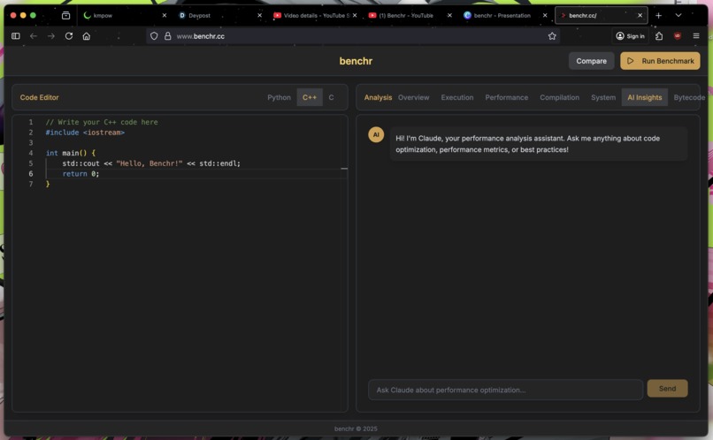 Benchr – screenshot 5