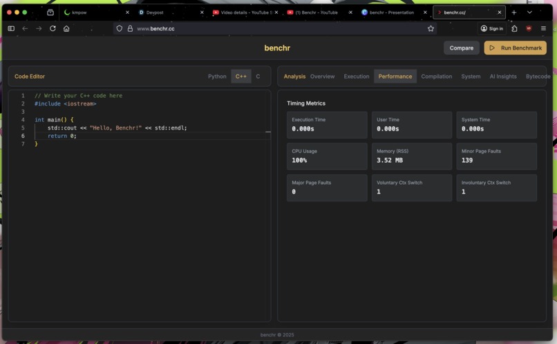 Benchr – screenshot 6