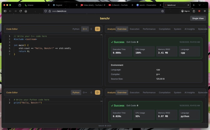 Benchr – screenshot 7