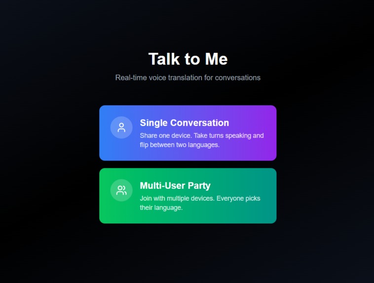 Talk to Me – screenshot 1