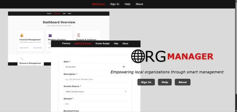 Student Organization ERP System – screenshot 1