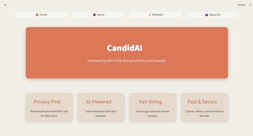 CandidAI – screenshot 1