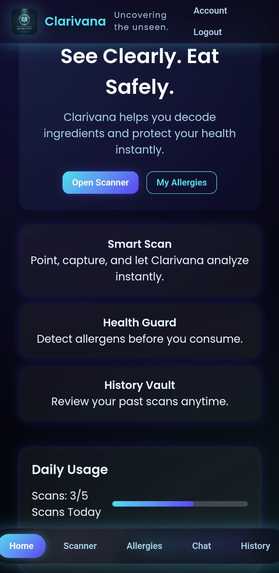 Clarivana – screenshot 2