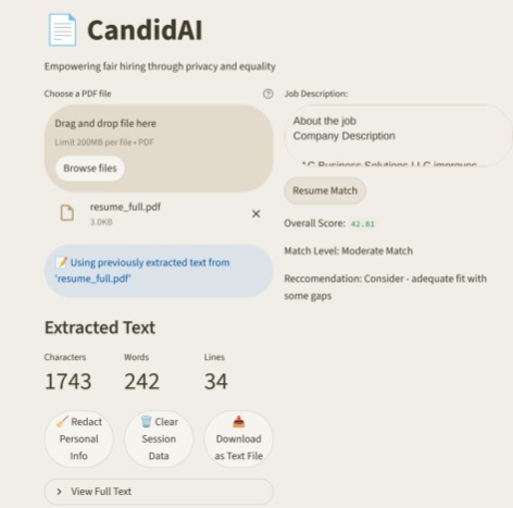 CandidAI – screenshot 2