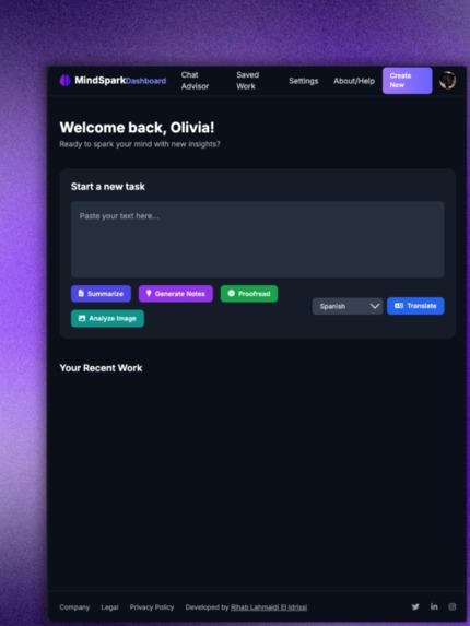 MindSpark – Your AI Study Companion – screenshot 1