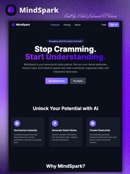 MindSpark – Your AI Study Companion – screenshot 4