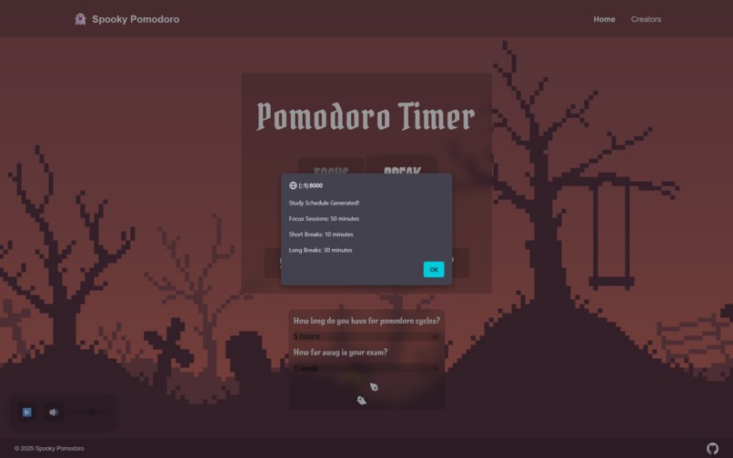 Spooky Pomodoro – screenshot 2