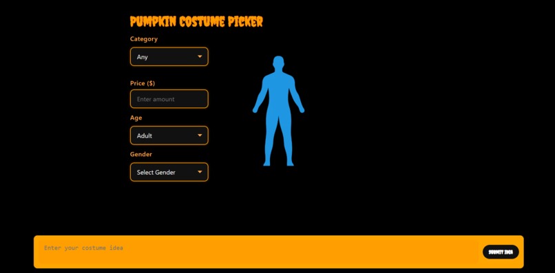 Pumpkin Costume Picker – screenshot 1