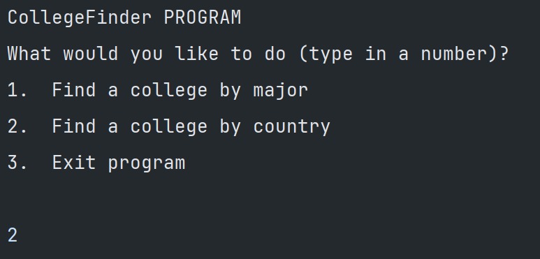 CollegeFinder – screenshot 3