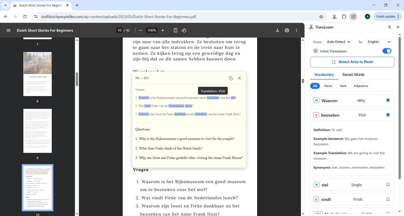 TransLearn – screenshot 1