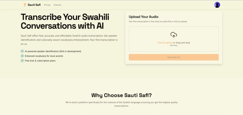 SautiSafi – screenshot 2