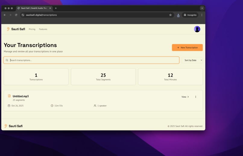 SautiSafi – screenshot 3