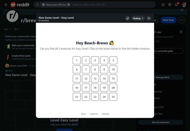Example Daily Post Project – screenshot 1