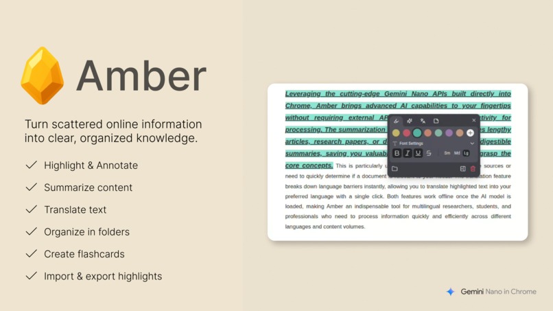 Amber - Highlight, Annotate, Summarize & Translate – screenshot 1
