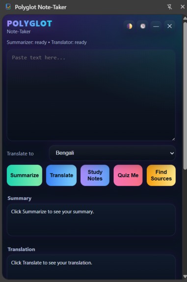 Polyglot Note-Taker – screenshot 4