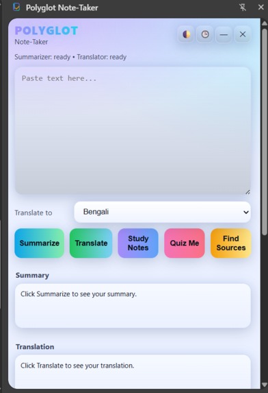 Polyglot Note-Taker – screenshot 5