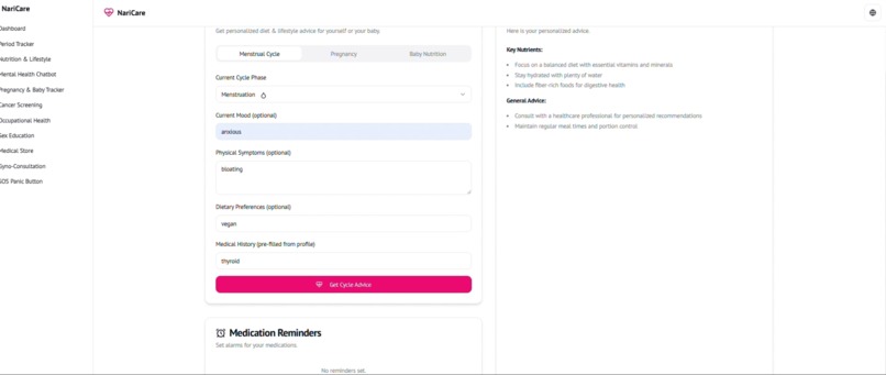 NariCare – screenshot 6