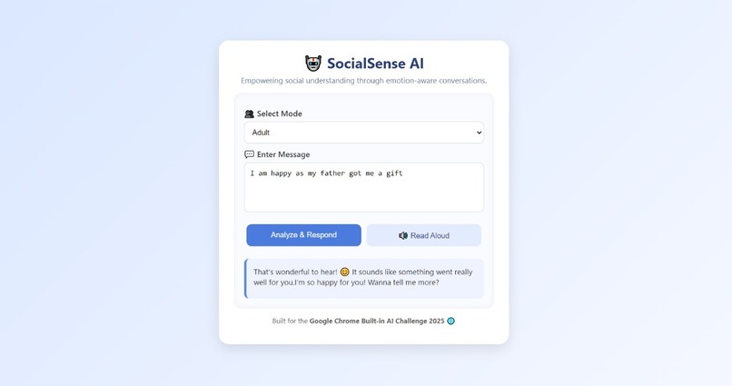 SocialSense AI – screenshot 1