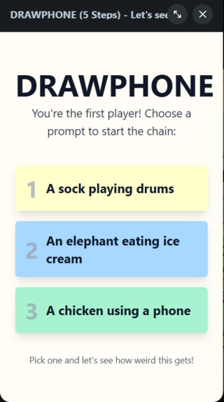 DRAWPHONE - Draw→Describe→Draw→Describe... – screenshot 3