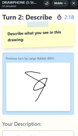 DRAWPHONE - Draw→Describe→Draw→Describe... – screenshot 7