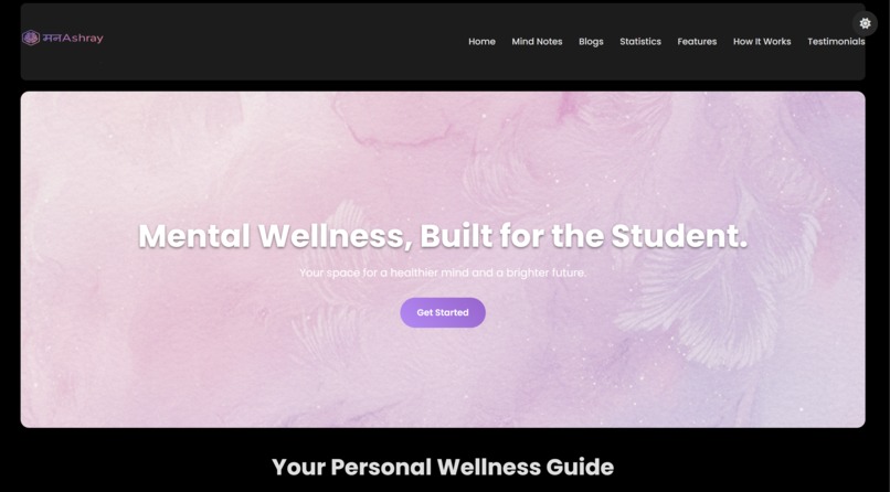 ManAshray - A digital mental health system – screenshot 1