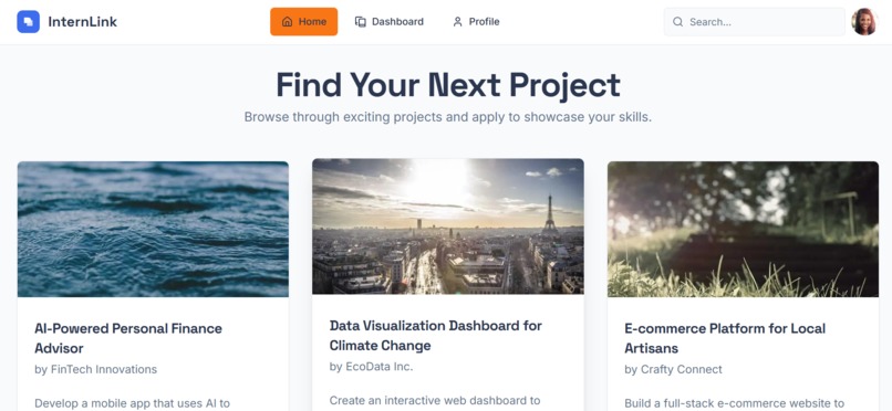 InternLink – screenshot 1