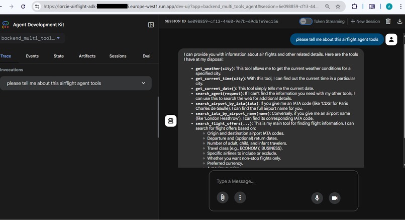 AirFlightService – screenshot 1