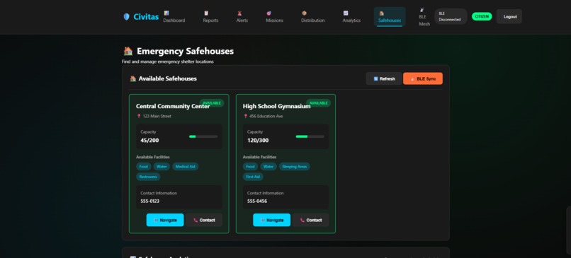Civitas : A bluetooth disaster management System – screenshot 4