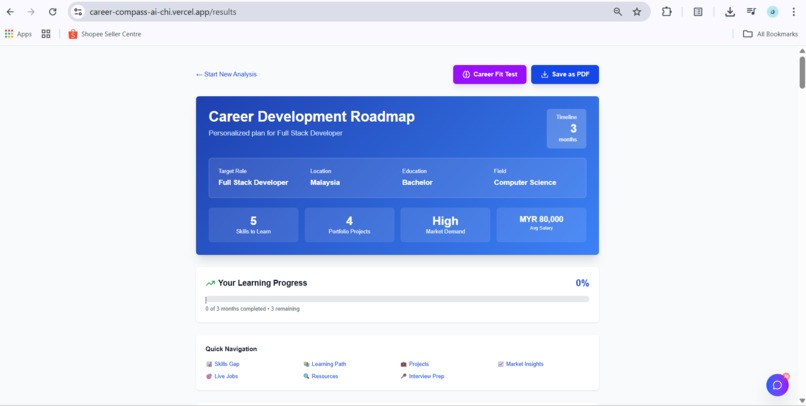 Career Compass AI – screenshot 3
