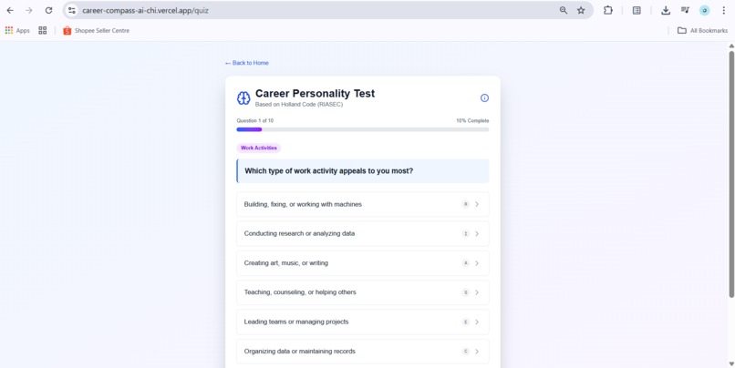Career Compass AI – screenshot 4