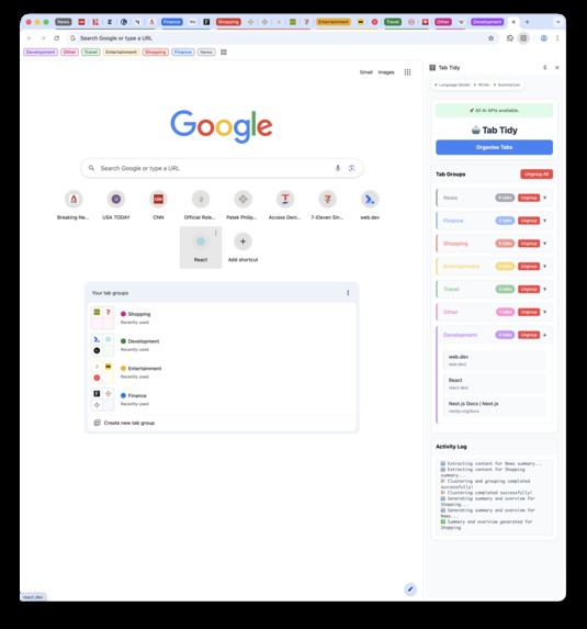 Tab Tidy – screenshot 2