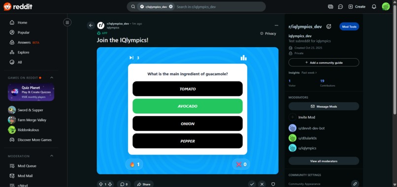 IQlympics – screenshot 2