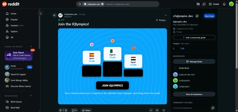 IQlympics – screenshot 1