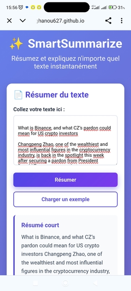 SmartSummarize – screenshot 1