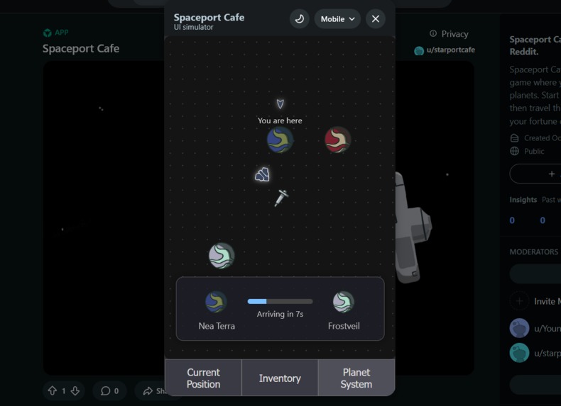 Starport Cafe – screenshot 1