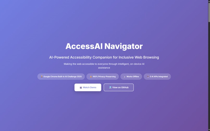 AccessAI Navigator – screenshot 1