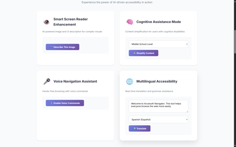 AccessAI Navigator – screenshot 2