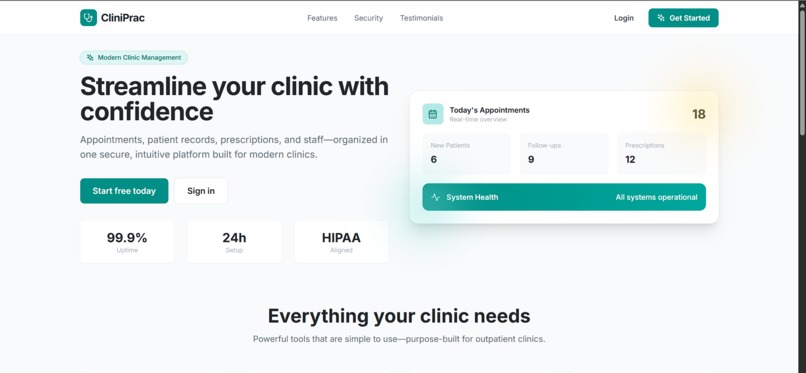 CliniPrac - Practice Management Software For Doctors – screenshot 2